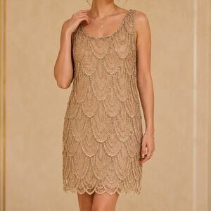 Pisarro Nights | Dresses | Pisarro Nights Beaded Tiered Shift Dress